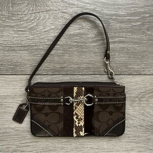 Snakeskin Coach wristlet